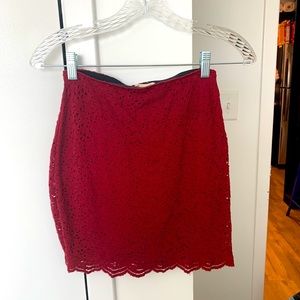 Dark Red Hollister Skirt